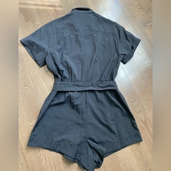 Black Short Sleeve Jumpsuit - Picture 9 of 10